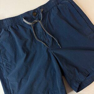 Bonobos Men Shorts M Blue Chino Drawstring Cotton Nylon Pockets 6.5" Inseam